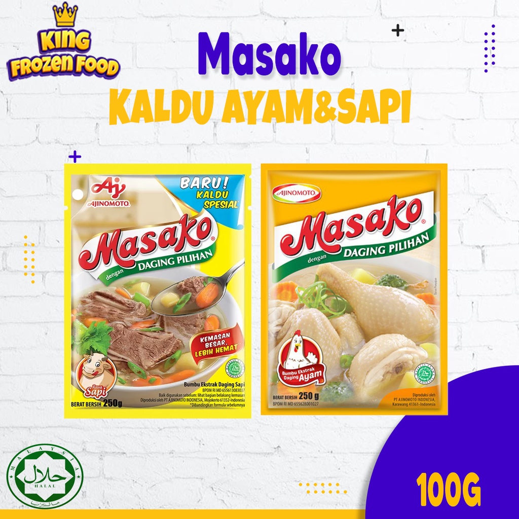 Masako Bumbu Penyedap Rasa Ayam&amp;Sapi 100G