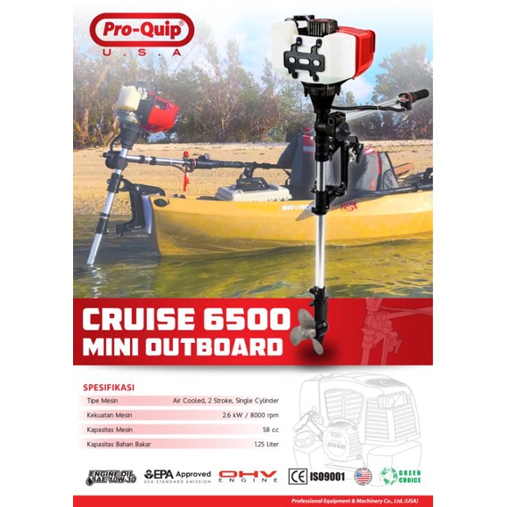 Mesin Tempel Cruise 2Tak Cruise 6500 Outboard Mini / Mesin Perahu