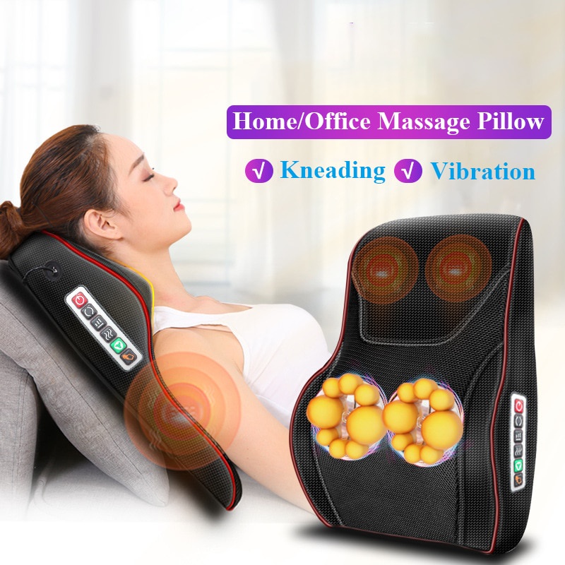 NEW PRODUCT MODEL Bantal Pijat 24watt Bahu,Leher Multifungsi Massage Pillow Mobil dan Rumah Car Home - QR-N09 home colection