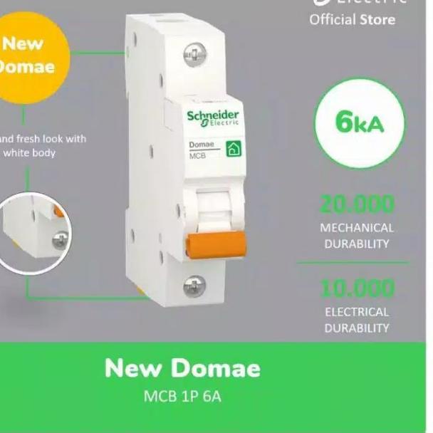MCB Schneider 6 Ampere / 1 pass