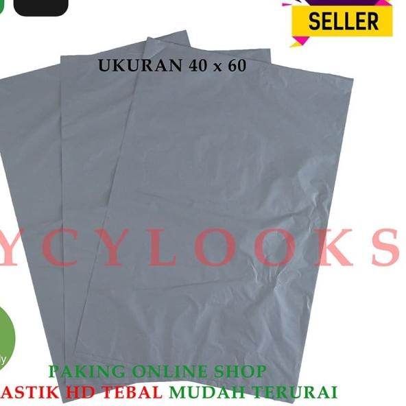 

Kantong Plastik Packing Online Shop Kresek Olshop HD Tebal REA 40x60 - Silver