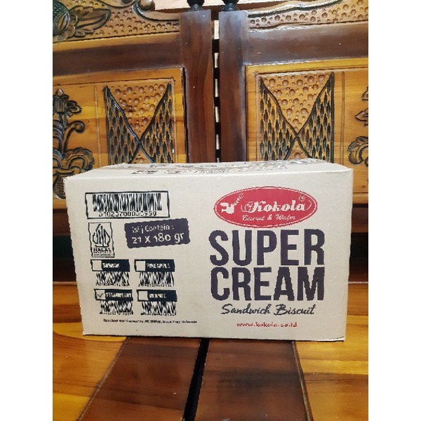 

SUPER CREAM BISKUIT KOKOLA 180Gr jual murah sisa hajatan barang masih bersegel