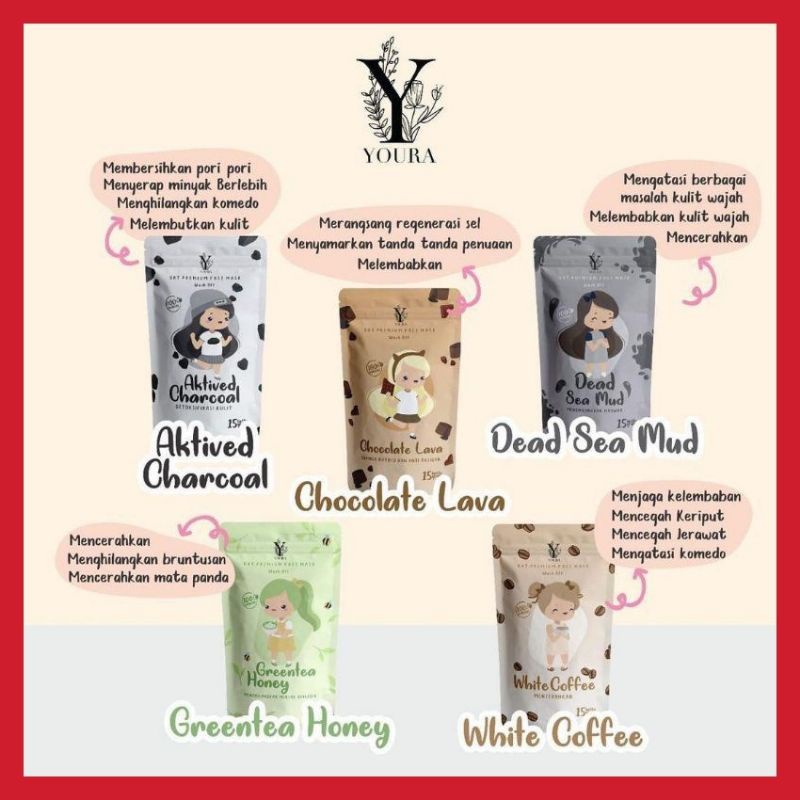 MASKER YOURA OAT PREMIUM YOURA MASK MASKER YOURANIA MASKER WAJAH ORGANIK 15gr WASH OFF MASK
