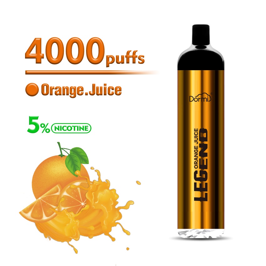 [DORMI Pro] 4000Puffs Vapoor sekali pakai(Disposable Pod) Orange Soda flavour