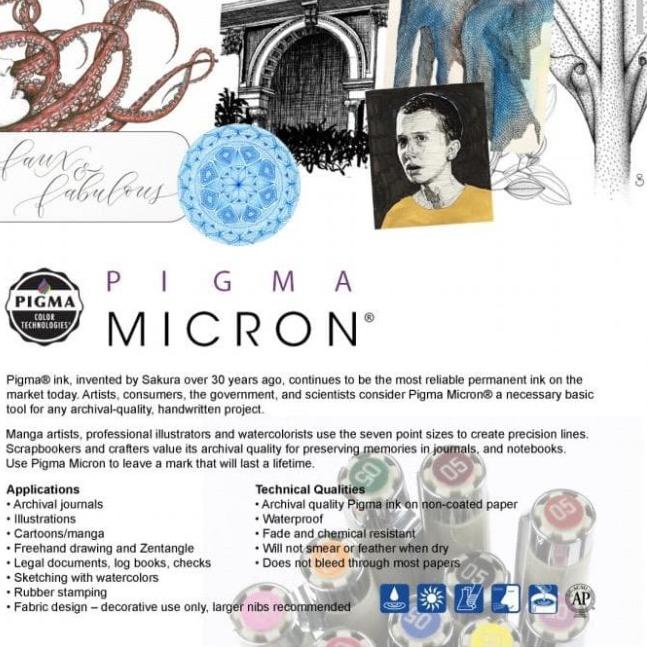 

Sakura Pigma micron Manga Drawing set