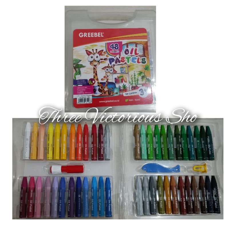 

Original Greebel Krayon Crayon oil pastel PP 48 warna