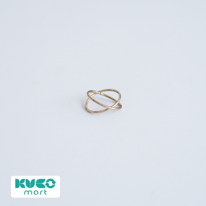 Cincin Silang Polos 2cm