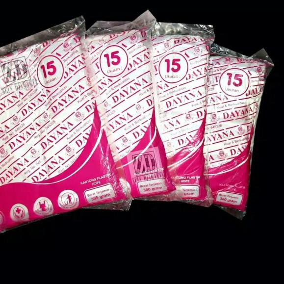 

KANTONG PLASTIK PUTIH BENING DAYANA PINK UK 15/24 - 24