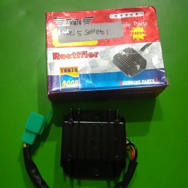 RECTIFIER KIPROK REGULATOR KABEL 5 SOKET 1JIALING SPAREPARTRODA MOTOR RODA TIGA