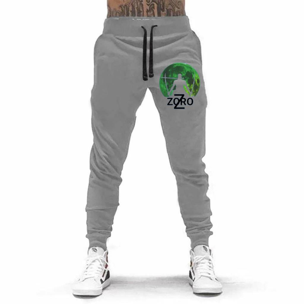 CELANA PANJANG JOGGER TULISAN ZORO UNISEX BAHAN FLEECE TEBAL / KUALITAS BAGUS / JOGGER PRINTING