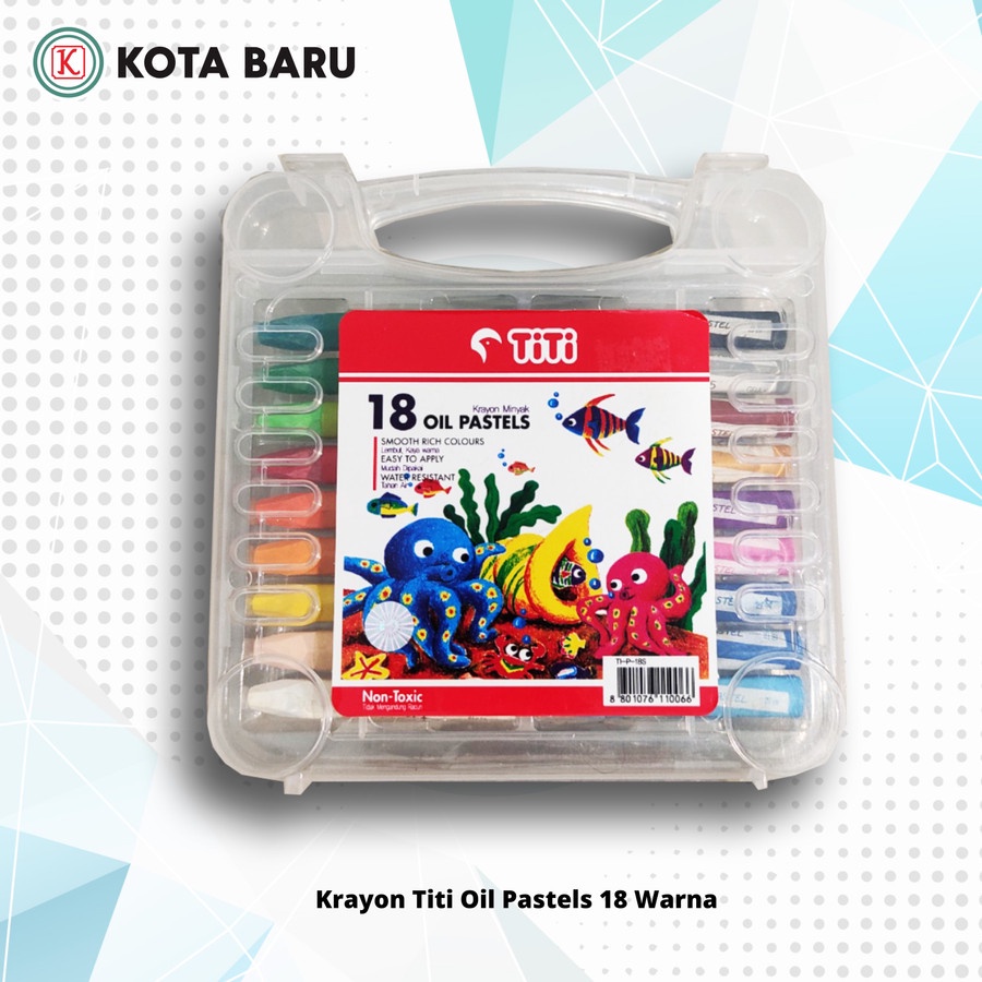 

Krayon Titi Oil Pastels 18 Warna