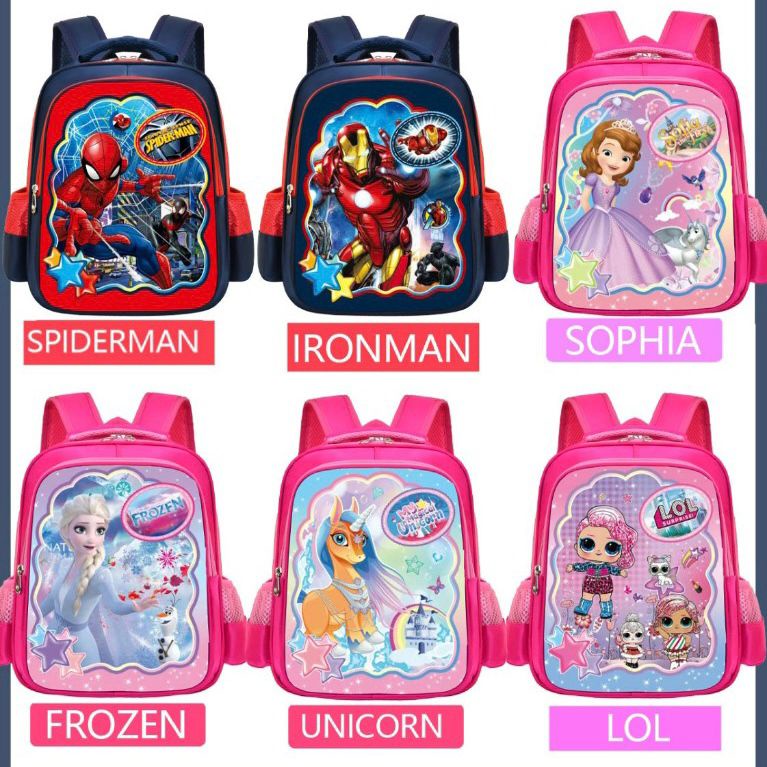 NEW TAS RANSEL ANAK SEKOLAH IMPORT UNTUK TK 00061-00069