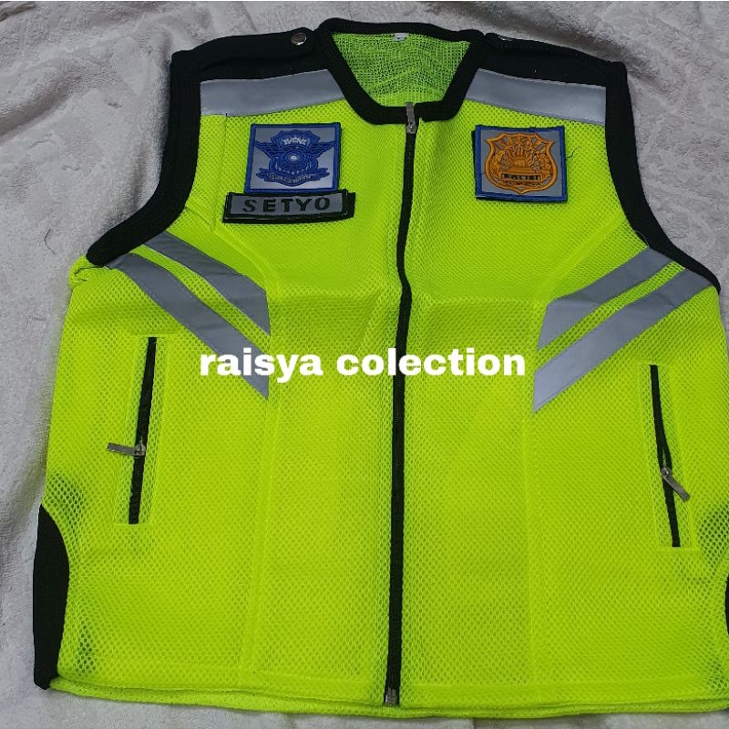 rompi polantas jaring tebal gratis nama