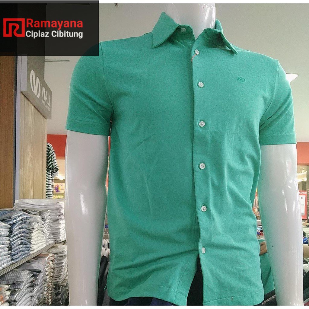 kemeja lengan pendek pria#viali milano #RamayanaCibitung