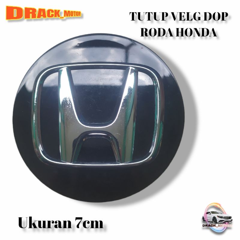 DOP RODA TUTUP VELG HONDA HITAM (7cm) ORIGINAL SATUAN