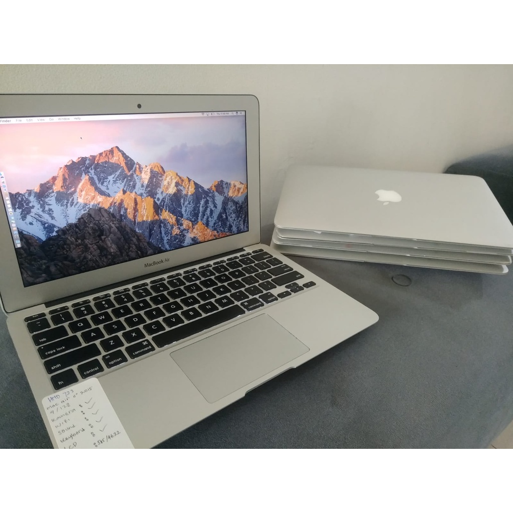 Macbook Air 2015 2014 2013 2012 11" inch RAM 4/8GB SSD 128/256/512GB Original 100% Second Laptop App