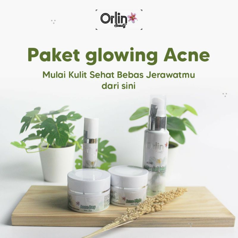 Miffglow - FREE GIFT Orlin beauty paket acne glowing orlin beauty paket acne platinum paket anti acne  original