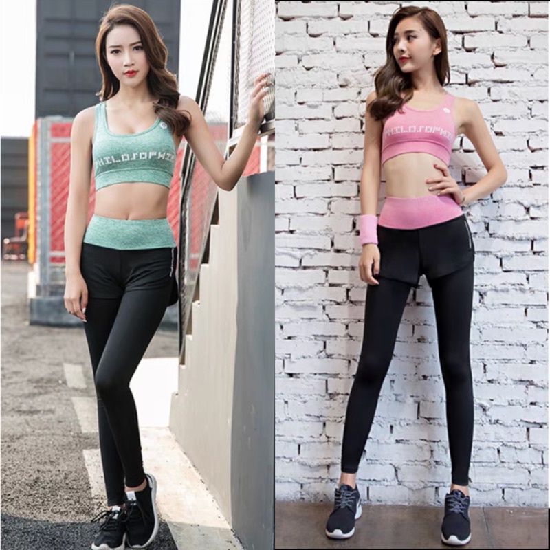 Celana Senam Olahraga Wanita Legging Hotpants Premium Nylon Import