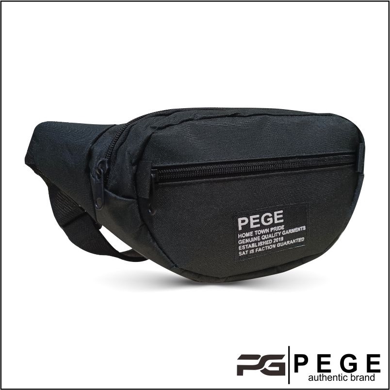 Tas Pinggang Waistbag Oval Distro Pria / Selempang Bahu Kasual - PG - 8812