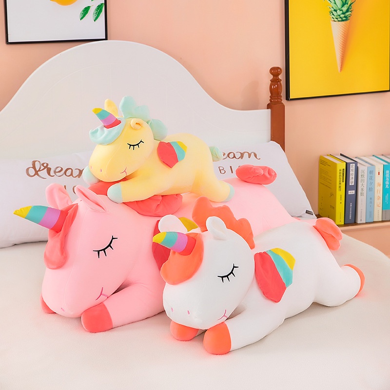 Boneka Dinosaurus Unicorn Mainan Boneka anak Kado Ulang Tahun KKV