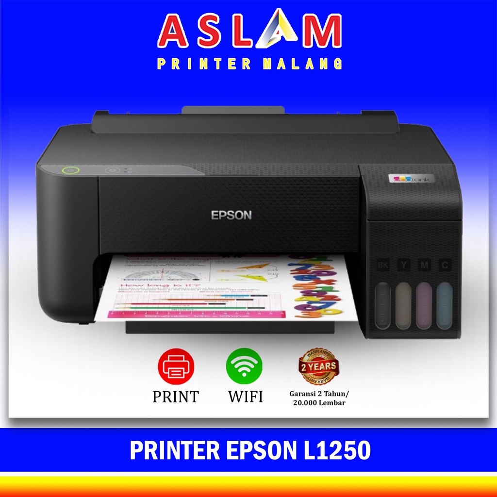 Printer Epson EcoTank L1250 L 1250 adalah single printer Epson L1251 L 1251 TKDN Printer Wifi