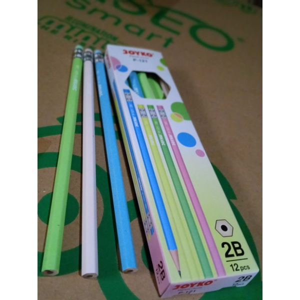 

( 12 Pcs ) Pensil JOYKO 2B P-121 /Smooth Writing For Computer Scanning