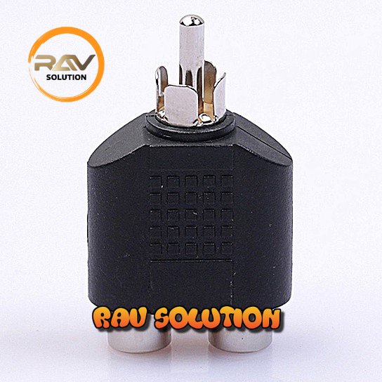 SKU-1052 KONEKTOR Y SPLITTER 1 RCA MALE TO 2 RCA FEMALE / ADAPTER