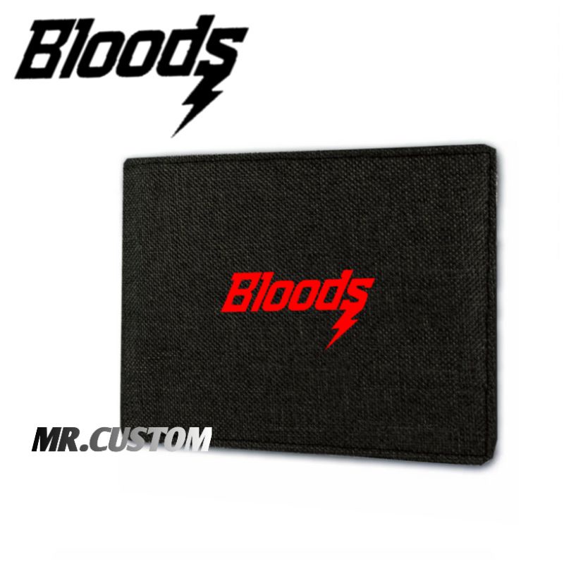 Dompet kanvas premium/dompet distro pria wanita lokal BLOODS