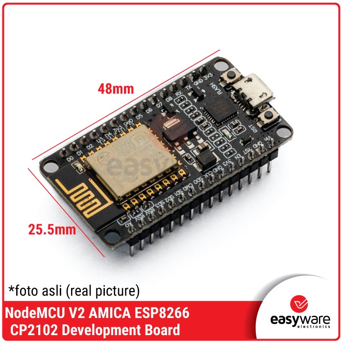 NODEMCU V2 LUA WIFI ESP8266 CP2102 IOT DEVELOPMENT BOARD NODEMCU AMICA