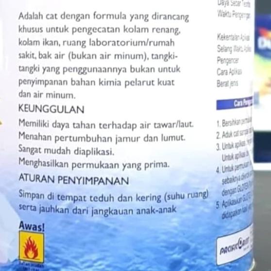 CAT KOLAM GLOTEX 1 KG KOLAM RENANG / KOLAM IKAN / BAK AIR