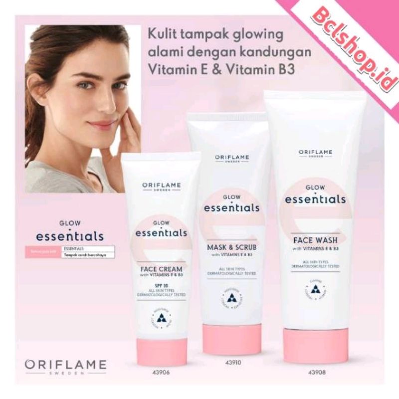 [Glow Essentials Face] Cream/Face Wash/Mask Scrub