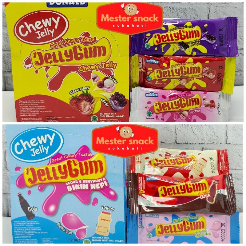 Donald Jelly Gum (1 pack isi 24 pcs)