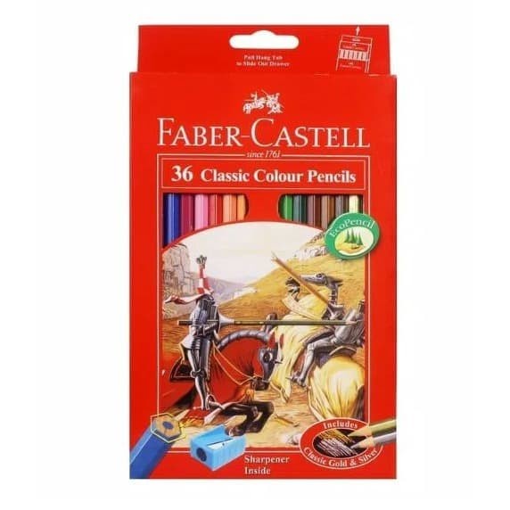 

Pensil Warna Faber Castell 36 Warna Panjang Classic
