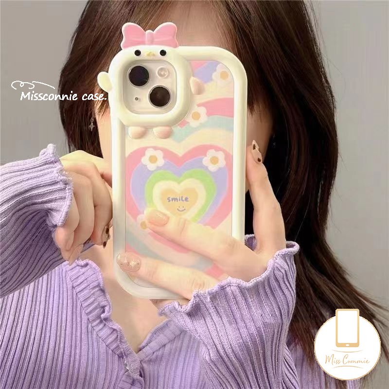 Case Untuk Samsung A03 A13 A04 A04s A12 A50 A50s A30s A73 A14 A51 A04E A31 A52 A52s A53 A22 A11 A02s A23 A32 A53 A21s A71 Bow Monster Lens Gradient Love Heart Smiley Daisy Soft Case