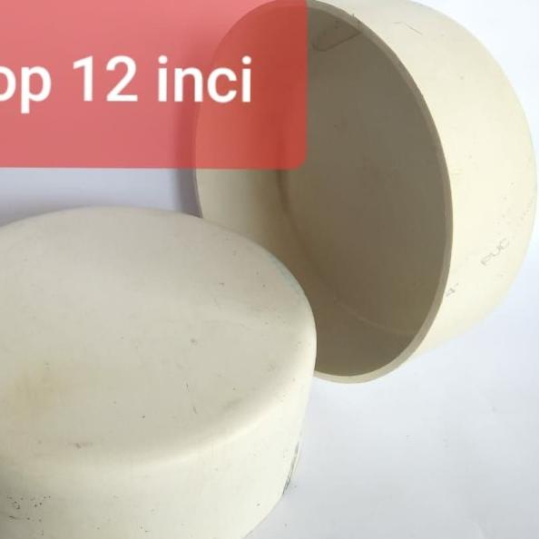 Fitting pvc Dop 12 inchi Cap 12 inchi tutup pipa pvc 12 inchi