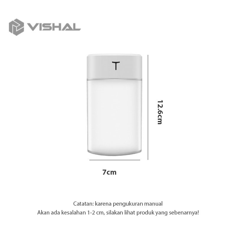 VISHAL Ultrasonic Humidifier Diffuser Air Purifier Pelembab dan Penjernih Udara Humidifer for Aroma LED VS-1834