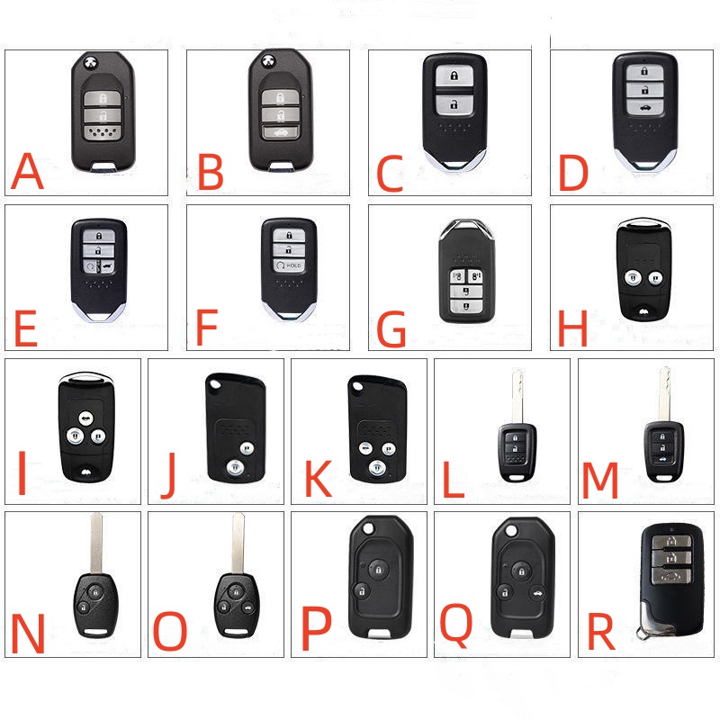 Casing Kunci Remote Mobil Keyless Bahan Kulit Untuk Honda Accord / Civic FC 10Gen Tipe R 2016-2022