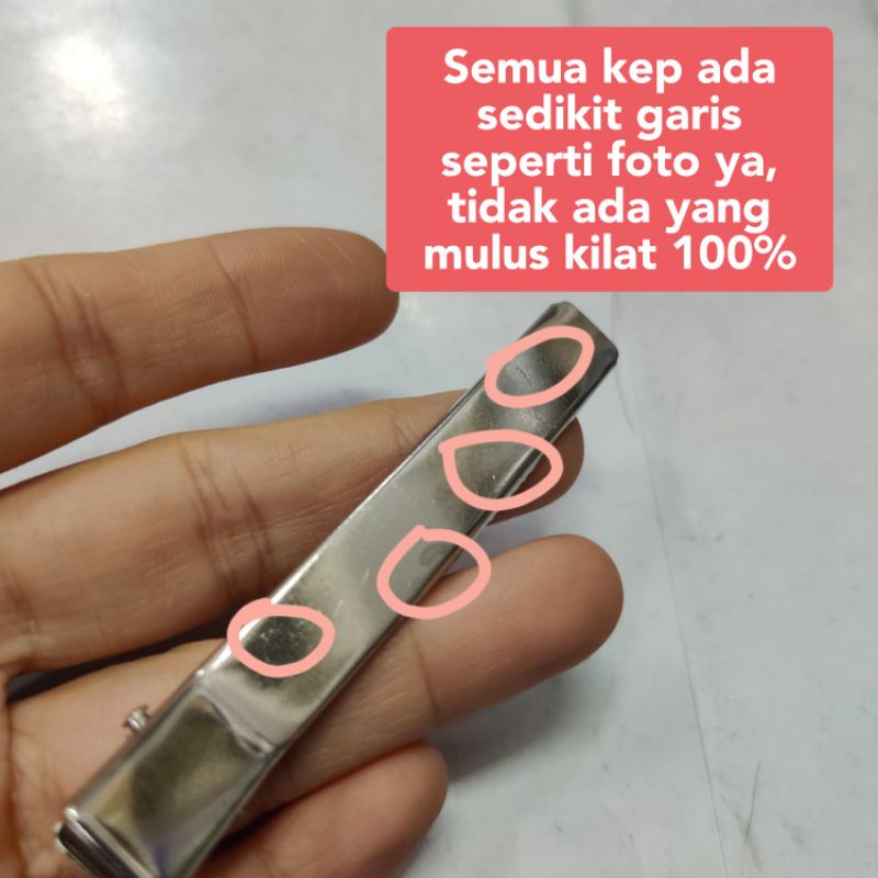 [10 buah] Jepit Buaya Double Prong KAKI DUA / Kep Aligator Rambut Kotak