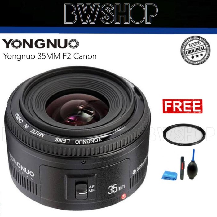 YONGNUO 35MM F2 CANON - LENSA YONGNUO 35MM F2 CANON