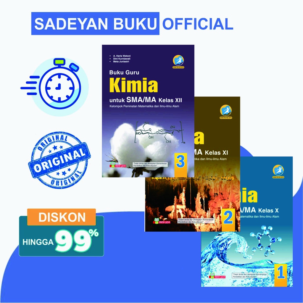 Jual Buku Guru Kimia Kelas X, XI, XII Peminatan Untuk SMA MA - Yrama ...