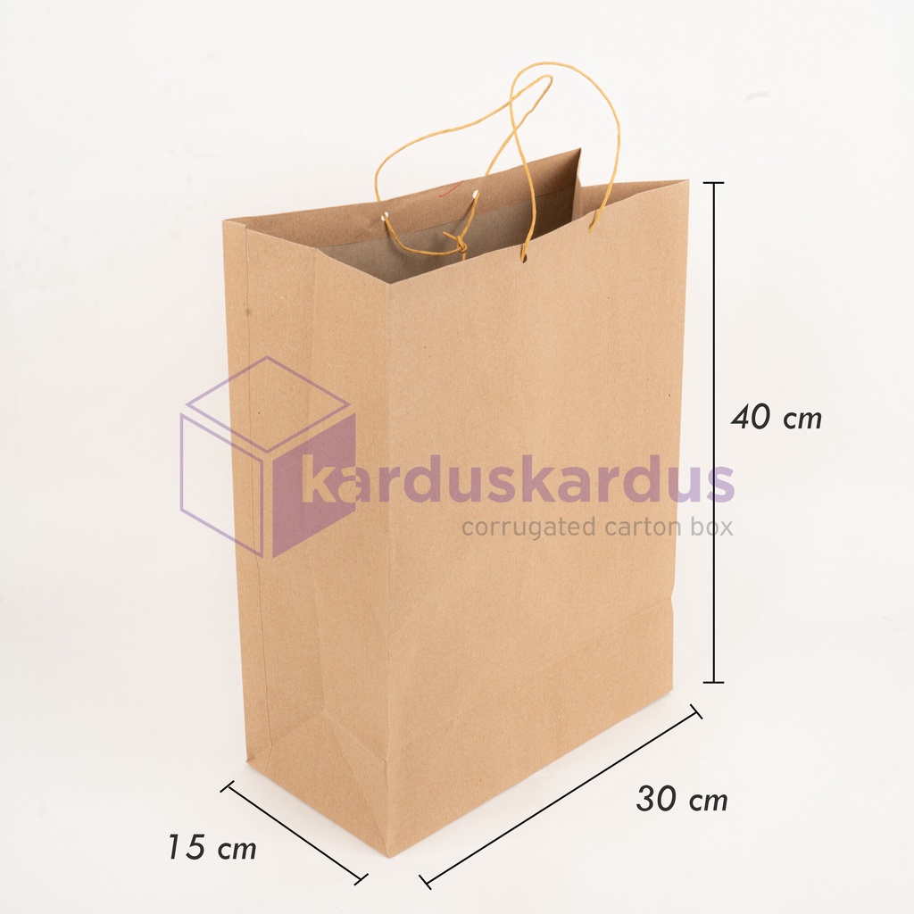 

Paper Bag Shopping Bag Tas Kertas Polos Ukuran 30 x 15 x 40