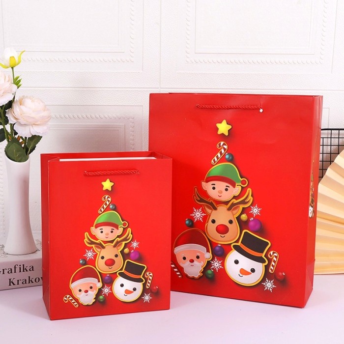 Paperbag Natal Kantong Goodie Bag Murah Merry Christmas Gift Bag Santa Paper Bag Natal Harga Grosir Temurah Merry Christmas