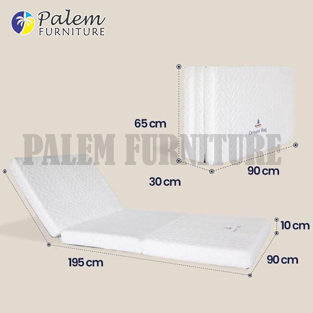 Kasur Busa Lipat Tas Kasur lantai Olympic Dream Bag Tebal 10 Cm