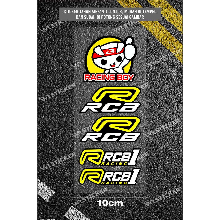 Stiker RCB sticker logo rcb stiker logo sponsor satu set