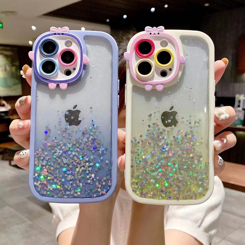 IPHONE 7G 8G SE 2020 SE 2022 7 PLUS 8 PLUS X XS XS MAX XR 11 11 PRO 11 PRO MAX  - PITACHU PASTEL SOFT CASE JELLY RESIN GLITER BLINK&quot; CAMERA PRO