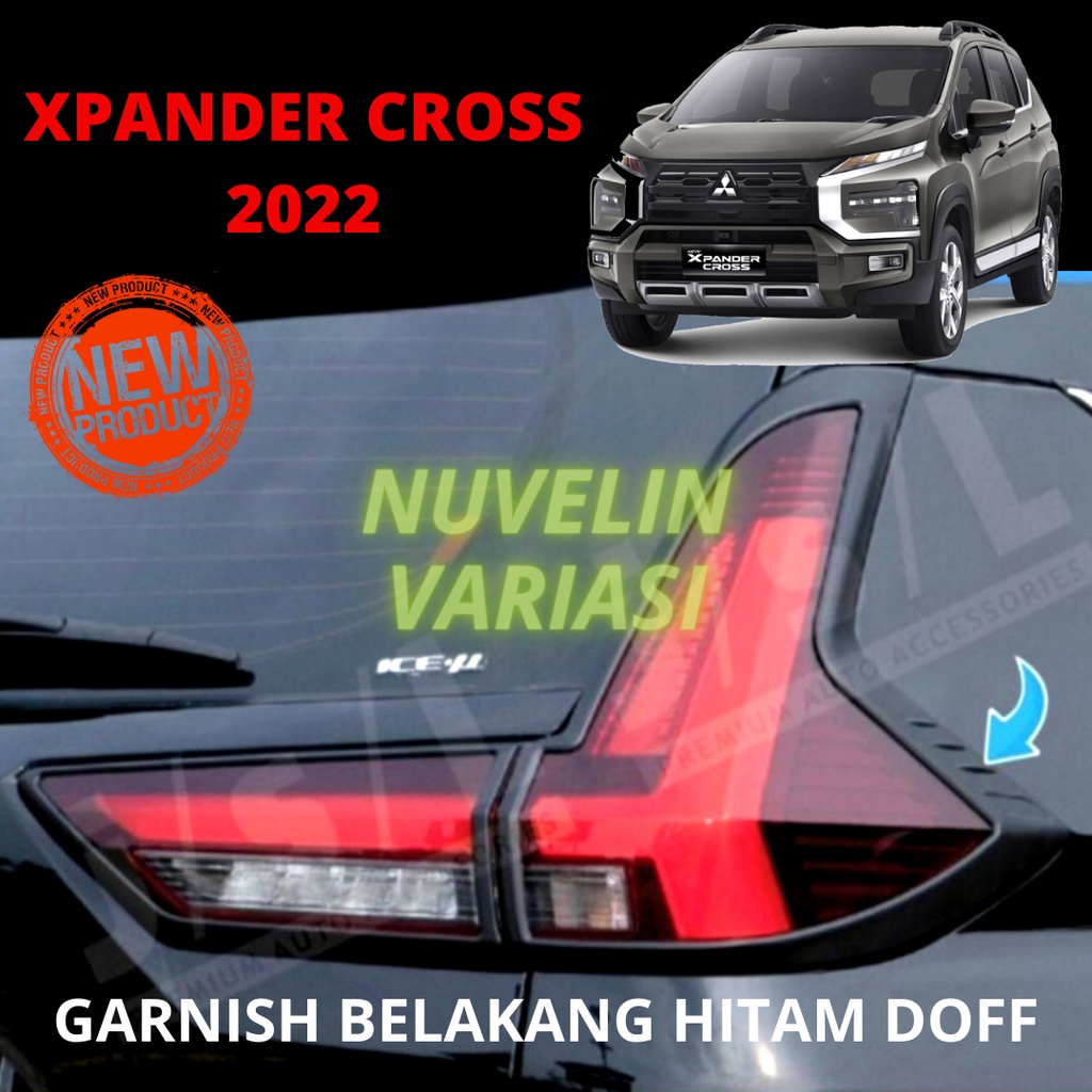 GARNISH LAMPU BELAKANG HITAM DOFF XPANDER CROSS 2022