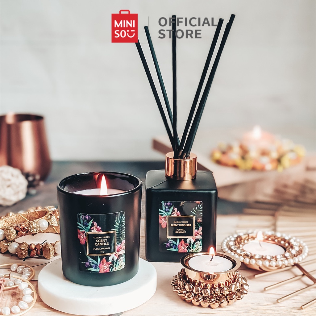 Miniso Scent Diffuser / Reed Diffuser Parfum Ruangan Aroma Pengharum Ruangan Aromaterapi Mewah
