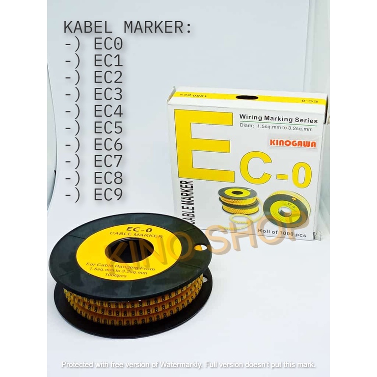 Cable Marker - Kabel Marker Angka EC0