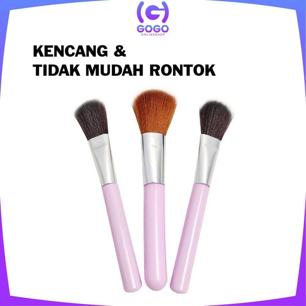 GOGO-K103 Brush Make Up Set Isi 12PCS Portable Kit / Kuas Make Up Lengkap Wanita / Kuas Kosmetik Foundation Blush On Makeup Tools