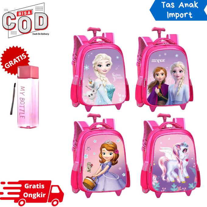 Trolley Tas Anak TK Tas Koper Anak Perempuan TK PAUD